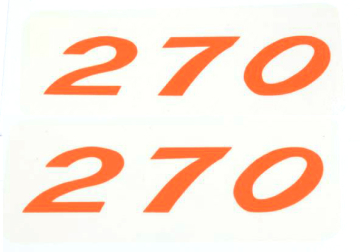 57-61 VALVE COVER DECAL 270 HP (RED)