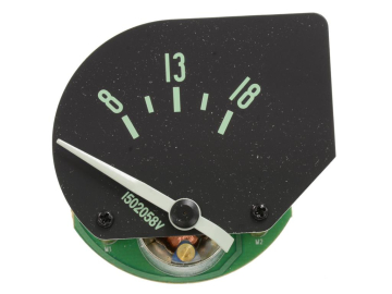61-62 VOLTMETER GAUGE - GREEN LETTER