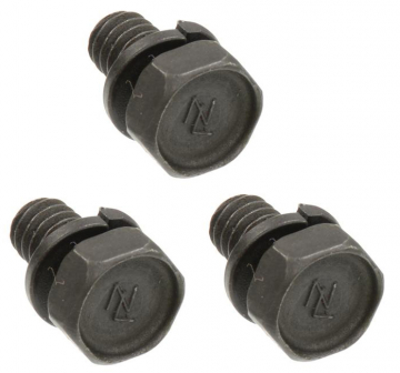 61-62 TRUNK LATCH ASSEMBLY BOLTS (3 PCS)