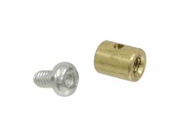 53-62 HOOD RELEASE CABLE BRASS STOP W/SCREW