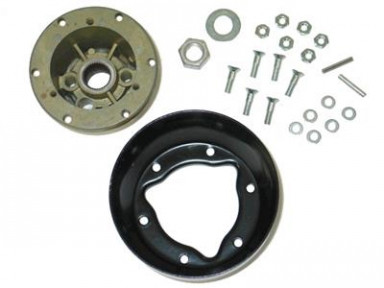 56-62 STEERING WHEEL HUB W/BELL & RIVETS