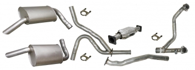 75 COMPLETE ALUMINIZED EXHAUST SYSTEM