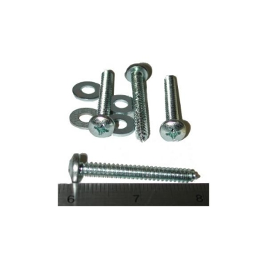 65-67 ARM REST SCREW SET W/ WASHERS