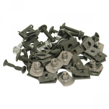 68-69 ROCKER MOLDING SCREW SET W/NUTS