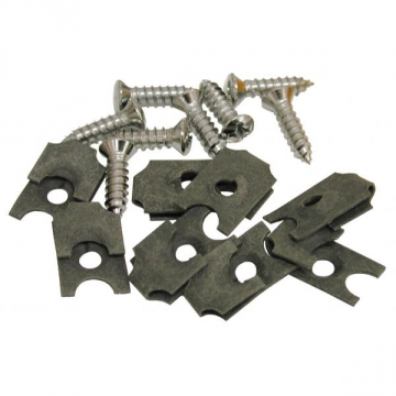 68-69 EXHAUST BEZEL SCREW SET W/NUTS