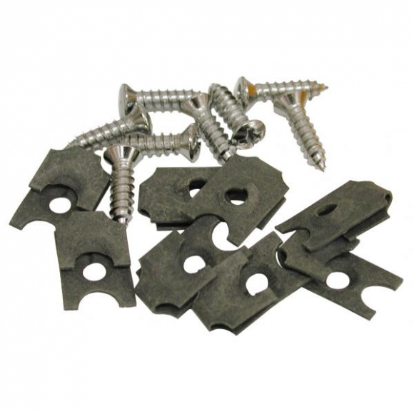 68-69 EXHAUST BEZEL SCREW SET W/NUTS