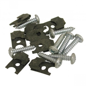 70-73 EXHAUST BEZEL SCREW SET W/NUTS