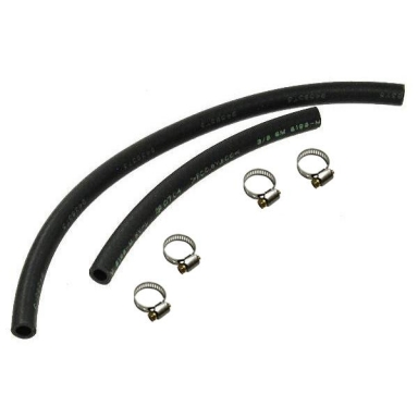63-64E GAS HOSE AT PUMP AND TANK W/CLAMPS