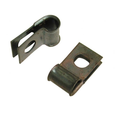 68-82 HOOD RELEASE CABLE CLAMPS