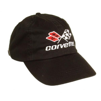C3 CORVETTE BLACK HAT WITH EMBROIDERED LOGO