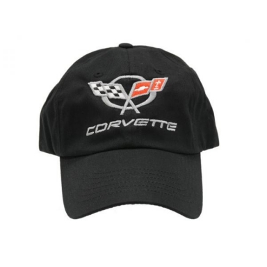 C5 CORVETTE BLACK HAT WITH EMBROIDERED LOGO
