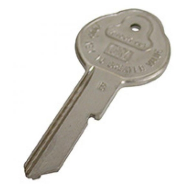 67 GLOVE BOX & SPARE TIRE KEY BLANK-B