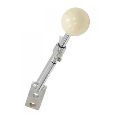 59-62 SHIFTER HANDLE (WHITE BALL) BOLT-ON