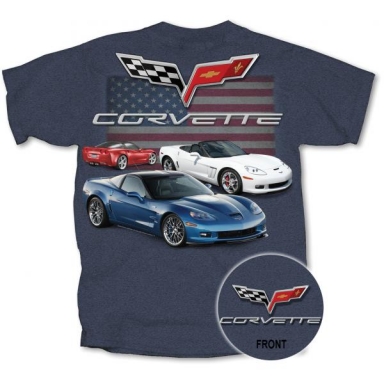 C6 RED, WHITE & BLUE CORVETTES (LARGE)