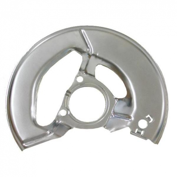 65-75 FRONT BRAKE SPLASH SHIELD (LH) SILVER