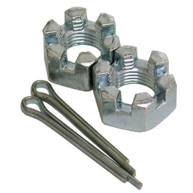 63-82 LOWER BALL JOINT NUTS & COTTER PINS