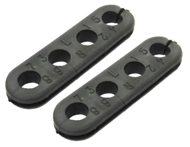 68-82 RUBBER GROMMET 4-HOLE (PAIR)