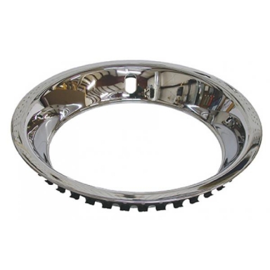 67-68 RALLY WHEEL TRIM RING (MULTI CLIP CHROME)