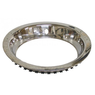 69-82 RALLY WHEEL TRIM RING (POLISHED SS - SMOOTH)