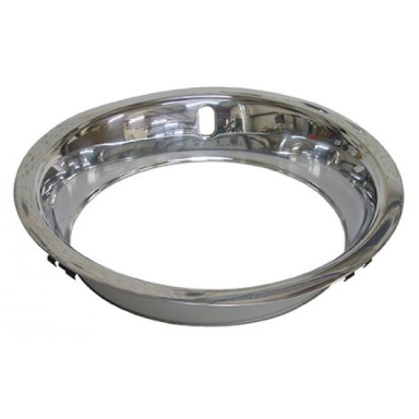 69-82 RALLY WHEEL TRIM RING (4-CLIP POLISHED SS)