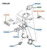 C4 Headlight 84-89