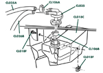 C3 Engine Coolant Tank