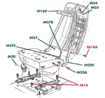 C3 Seat-Hardware