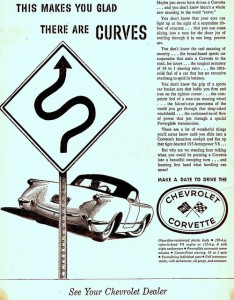 This Makes You Glad There are Curves Ad from 1955