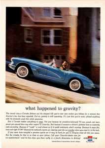 What Happened to Gravity? ad from 1960