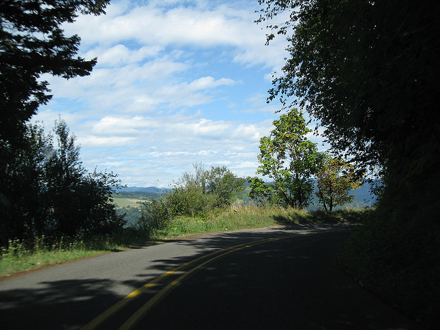 Columbia River Gorge Road by Dougtone on Flickr